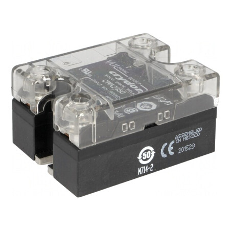 Releu Semiconductor 1-Fazat 50A 24-280VAC 3-32VDC | Electronic-mag.ro | Componente Electronice