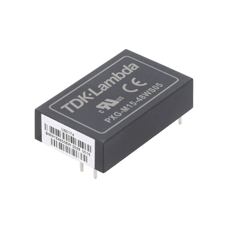 Convertor DC/DC 15W 18-75V la 5V 3A THT PXG-M15-48WS05 | Electronic-mag.ro | Componente Electronice