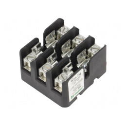 Clemă siguranţe cilindrice pentru şină DIN 60A 300V Poli 3 | Electronic-mag.ro | Componente Electronice