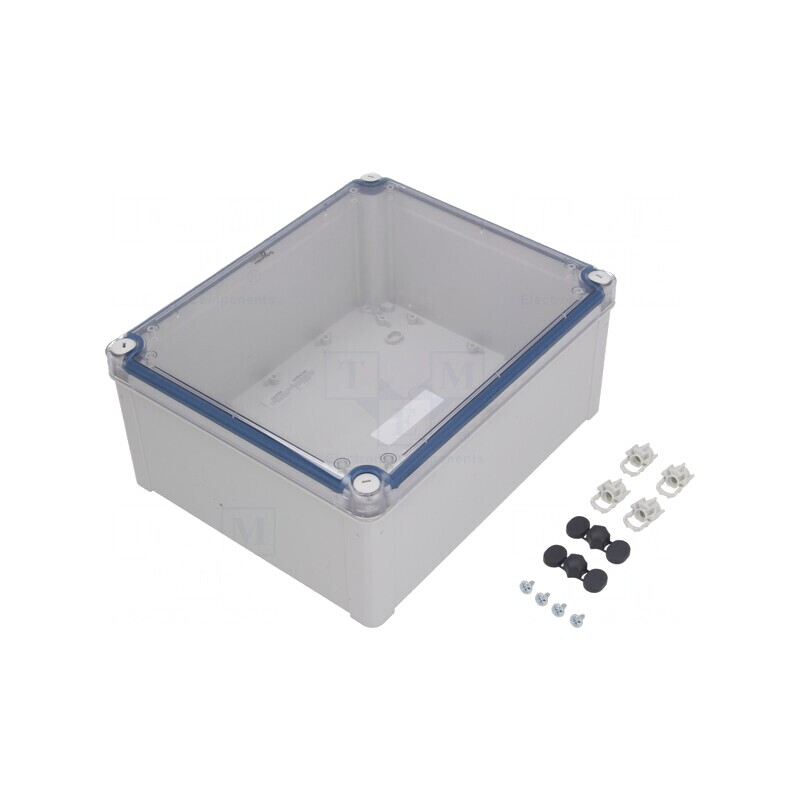 Carcasă universală policarbonat gri 241x291x128mm | Electronic-mag.ro | Componente Electronice