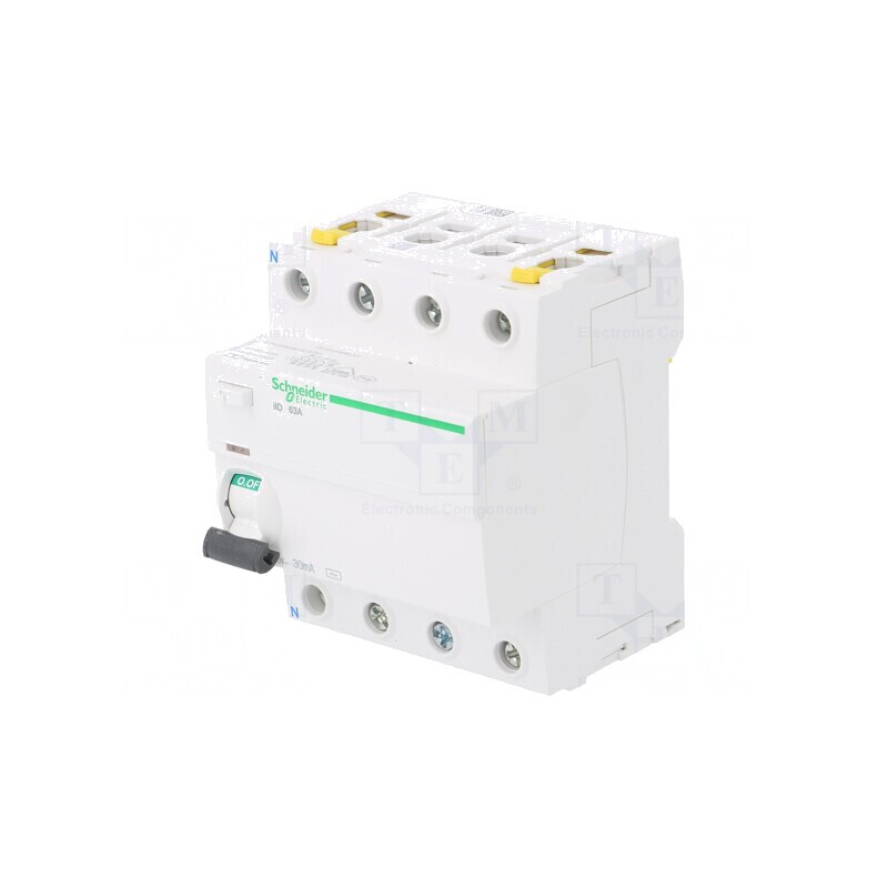 Întrerupător diferenţial 63A 30mA 4P 400VAC | Electronic-mag.ro | Componente Electronice