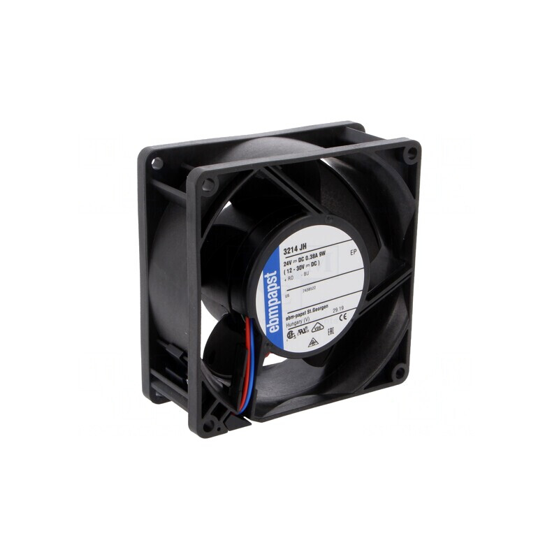 Ventilator DC Axial 24V 92x92x38mm 146m3/h 55dBA cu Bilă | Electronic-mag.ro | Componente Electronice