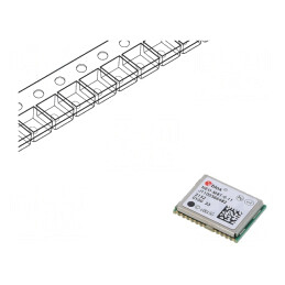 Modul: GPS/BEIDOU | ±2,5m | NMEA,RTCM,UBX | -167dBm | 2,7÷3,6VDC | SMD | NEO-M8T-0