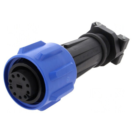 Conector Circular Mufă Mamă PIN 10 Buccaneer 900 Nichelat | Electronic-mag.ro | Componente Electronice