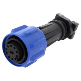 Conector Circular Mufă Mamă PIN 10 Buccaneer 900 Nichelat | Electronic-mag.ro | Componente Electronice