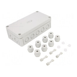 Cutie de Conexiuni IP54 94x180x57mm Gri | Electronic-mag.ro | Componente Electronice