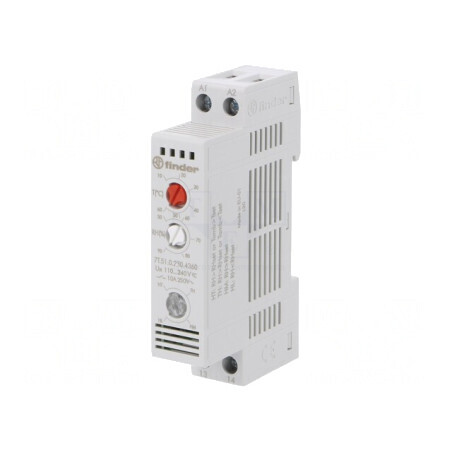 Higrotermostat IP20 17.5x88.8x47.8mm Temp -25÷60°C | Electronic-mag.ro | Componente Electronice