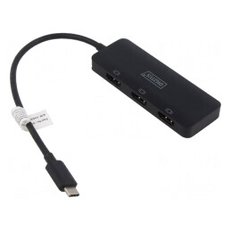 Adaptor HDMI HDCP 2.2 cu USB-C Negru | Electronic-mag.ro | Componente Electronice