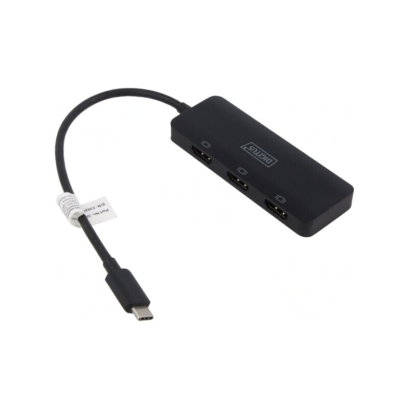 Adaptor HDMI HDCP 2.2 cu USB-C Negru | Electronic-mag.ro | Componente Electronice