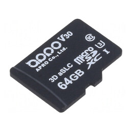 Card memorie industrială microSDXC 64GB 3D aSLC