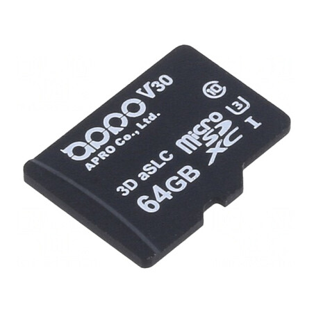 Card memorie industrială microSDXC 64GB 3D aSLC | Electronic-mag.ro | Componente Electronice
