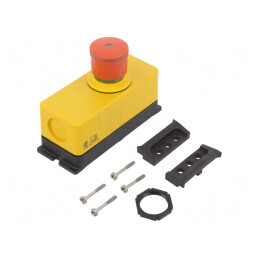 Casetă de comandă RMQ-Titan 1 buton cap ciupercă IP66 | Electronic-mag.ro | Componente Electronice