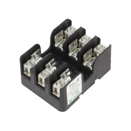 Clemă Siguranțe Cilindrice 30A 600V 3 Poli pentru Șină DIN | Electronic-mag.ro | Componente Electronice