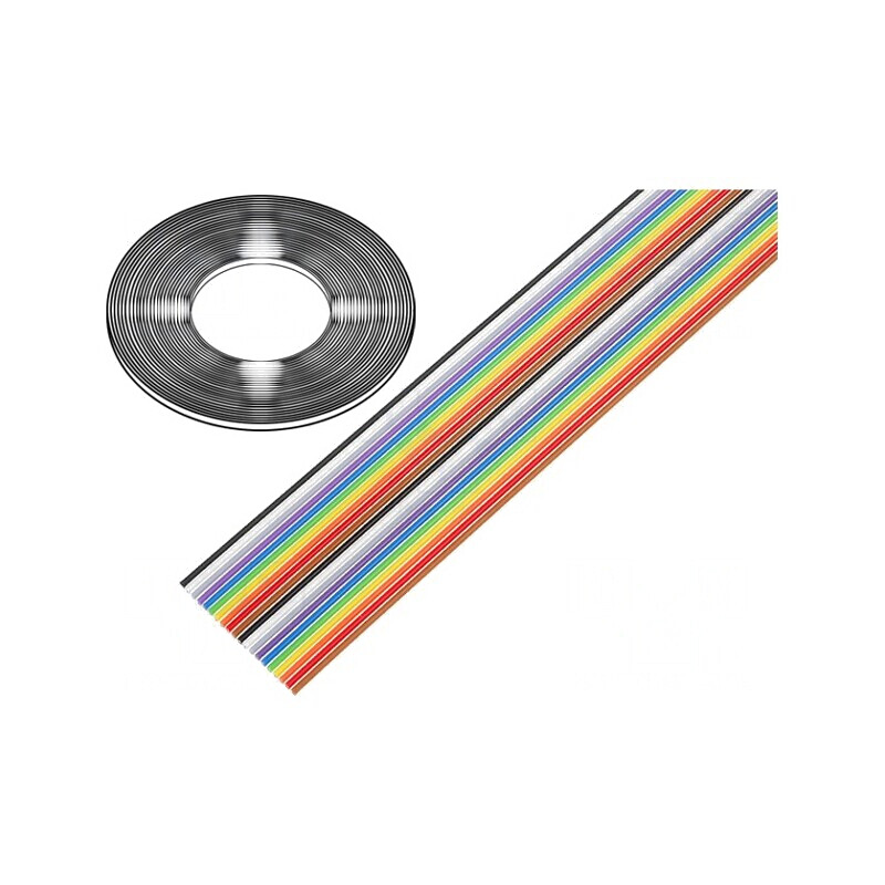 Cablu bandă 1,27mm Cu neecranat PVC 20x28AWG | Electronic-mag.ro | Componente Electronice