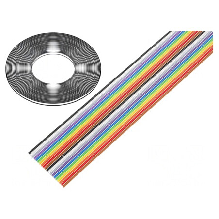 Cablu bandă 1,27mm Cu neecranat PVC 20x28AWG | Electronic-mag.ro | Componente Electronice