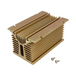 Radiator Extrudat Aurie Aluminiu 150x100x81mm | Electronic-mag.ro | Componente Electronice