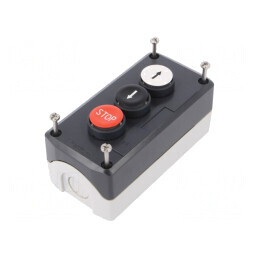 Casetă de comandă Harmony XB5 cu 3 butoane IP66 plastic | Electronic-mag.ro | Componente Electronice