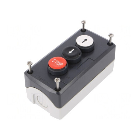 Casetă de comandă Harmony XB5 cu 3 butoane IP66 plastic | Electronic-mag.ro | Componente Electronice