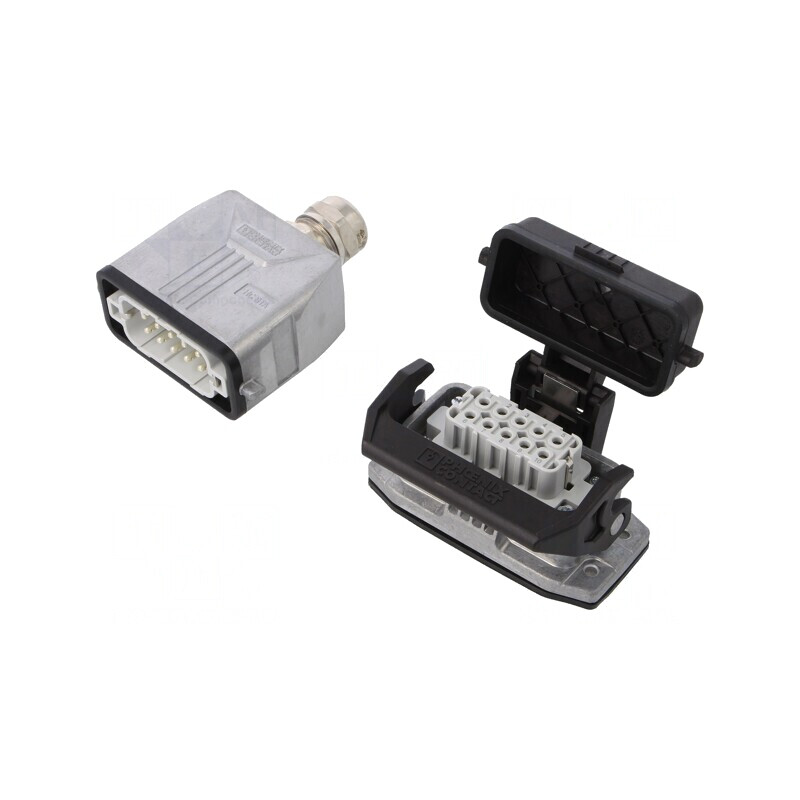 Conector HDC Tată Mamă 250V 16A 10 Pin 10PE | Electronic-mag.ro | Componente Electronice