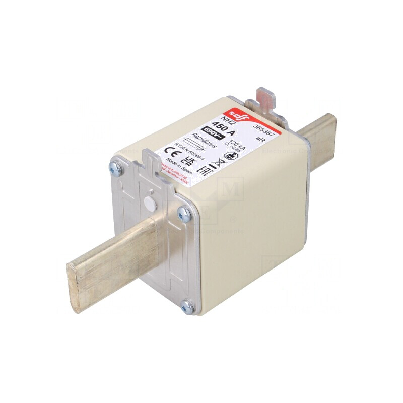 Siguranță NH2 450A 690VAC 550VDC Argintie | Electronic-mag.ro | Componente Electronice