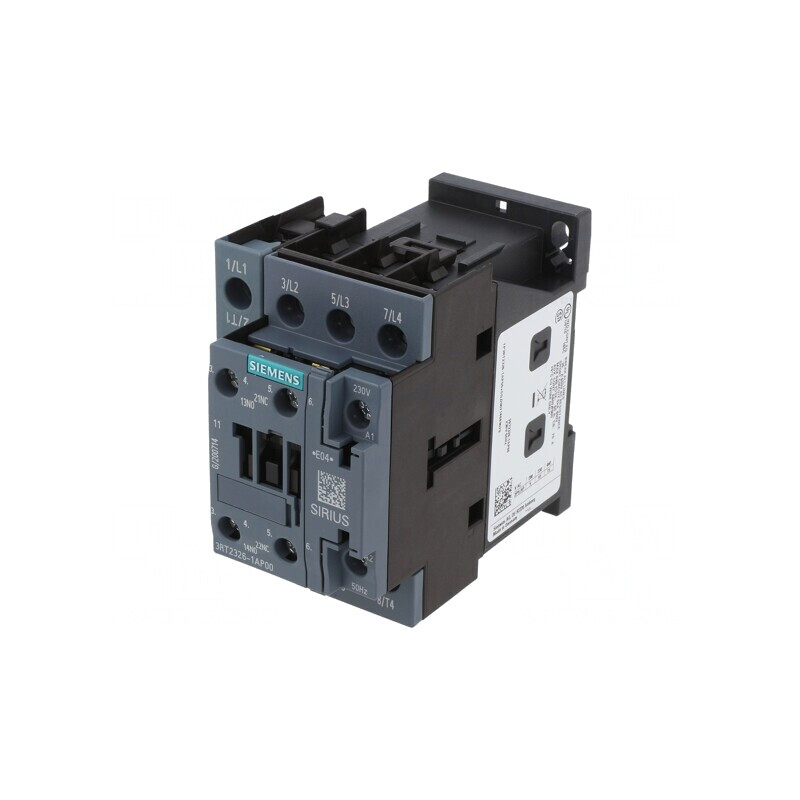 Contactor 4-poli 230VAC cu 4 contacte auxiliare NO/NC | Electronic-mag.ro | Componente Electronice