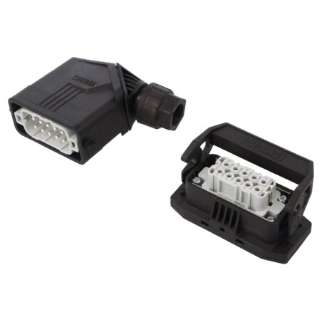 Conector HDC Tată-Mamă 250V 20A 10 PIN 10 PE | Electronic-mag.ro | Componente Electronice