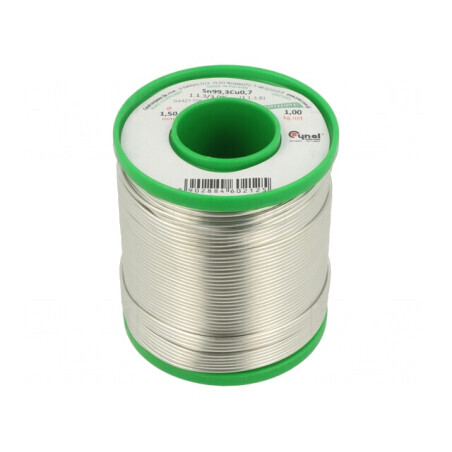 Sârmă de lipit fără plumb 1,5mm 1000g | Electronic-mag.ro | Componente Electronice