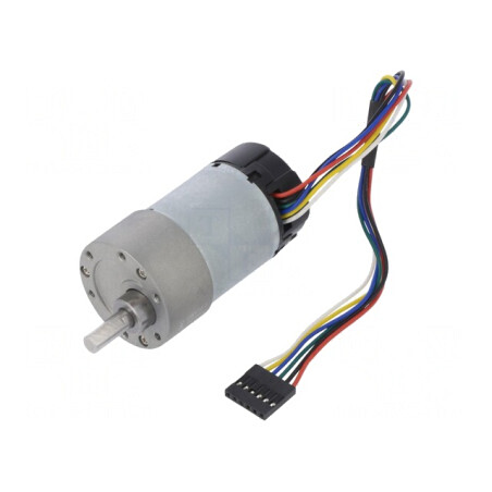 Motor DC cu Transmisie 12V 5.5A Ax Crestătură D 48mNm 6.3:1 METAL GEARMOTOR 37DX65LMM | Electronic-mag.ro | Componente Electronice