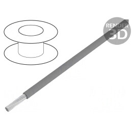 Cablu HookUp Wire 18AWG PVC Gri Închis 30,5m | Electronic-mag.ro | Componente Electronice