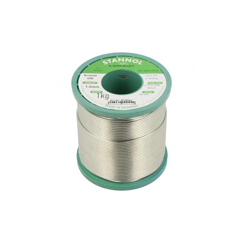 Sârmă de Lipt Fără Plumb 1,5mm 1kg Bobină 227°C | Electronic-mag.ro | Componente Electronice