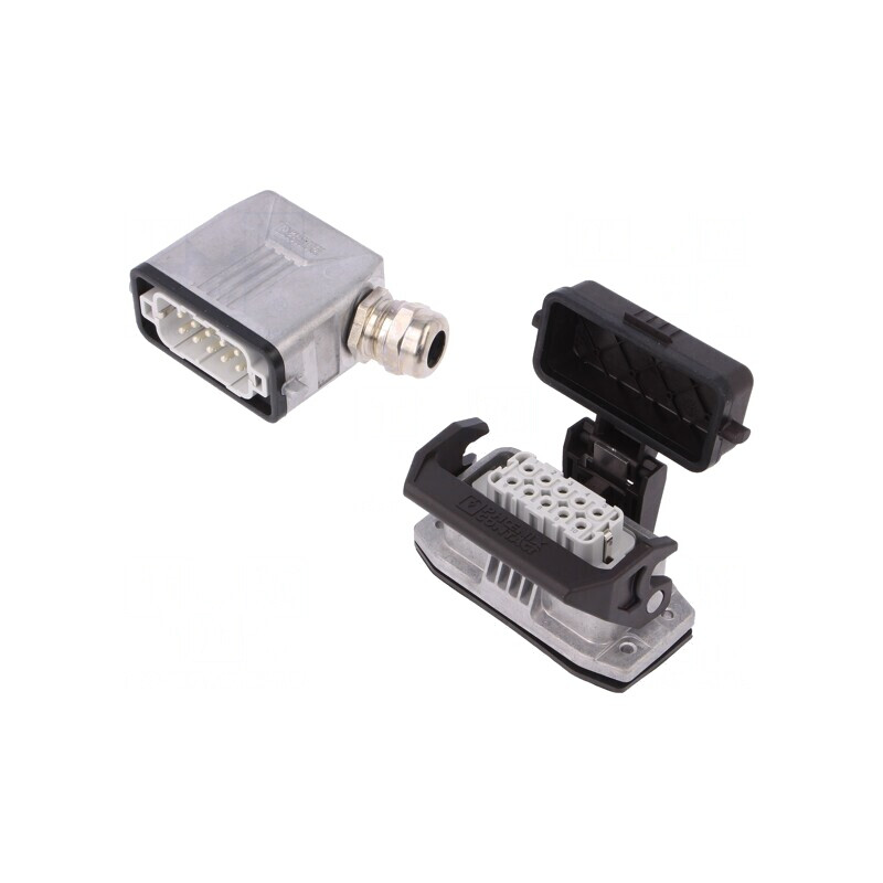 Conector HDC Tată Mamă 250V 16A 10 PIN 10 PE | Electronic-mag.ro | Componente Electronice
