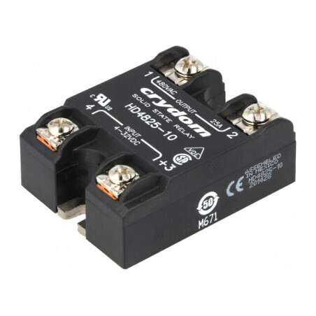 Releu Semiconductor 25A 1-Fazat 48-530VAC | Electronic-mag.ro | Componente Electronice