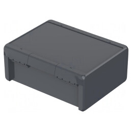 Carcasă universală BOCUBE ABS grafit 239x300x120 mm | Electronic-mag.ro | Componente Electronice