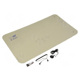 Kit de protecție antistatică pentru masă ESD 1.2m x 0.6m Bej | Electronic-mag.ro | Componente Electronice