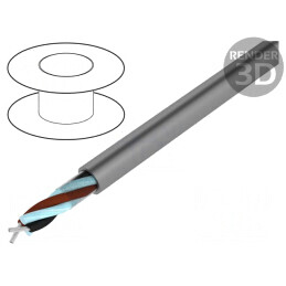 Cablu neecranat Pro-Tekt 2x24AWG 50m 300V Cu litat | Electronic-mag.ro | Componente Electronice