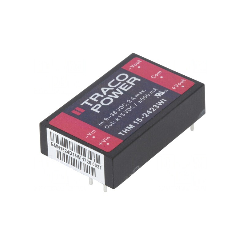 Convertor DC/DC 15W 9-36V la 15V/-15V | Electronic-mag.ro | Componente Electronice Convertor DC/DC 15W 9-36V la 15V/-15V | Electronic-mag.ro | Componente Electronice