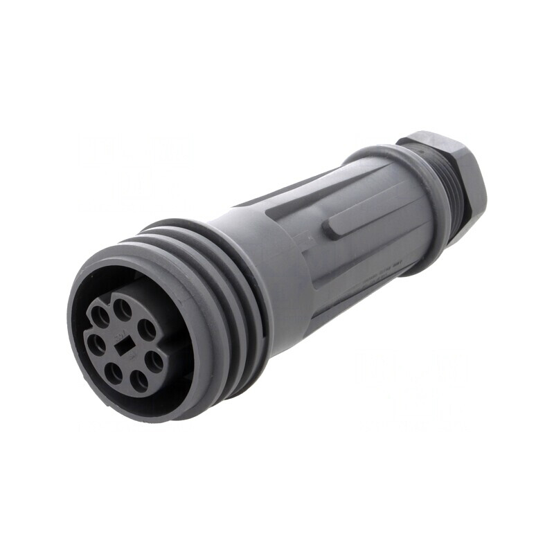 Mufă Circulară Mamă 7 PIN Filet Exterior | Electronic-mag.ro | Componente Electronice