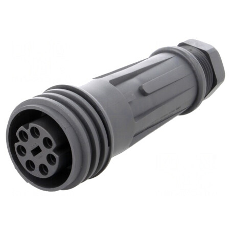 Mufă Circulară Mamă 7 PIN Filet Exterior | Electronic-mag.ro | Componente Electronice