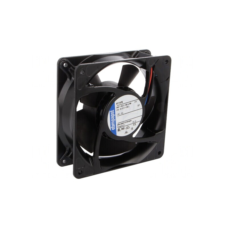 Ventilator axial DC 24V 119x119x38mm 4100 RPM | Electronic-mag.ro | Componente Electronice