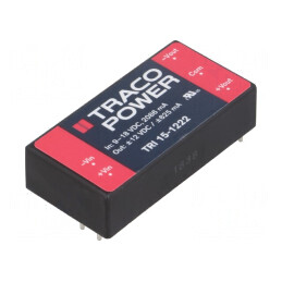 Convertor DC/DC 15W 9-18V la 12V/-12V TRI 15-1222 | Electronic-mag.ro | Componente Electronice
