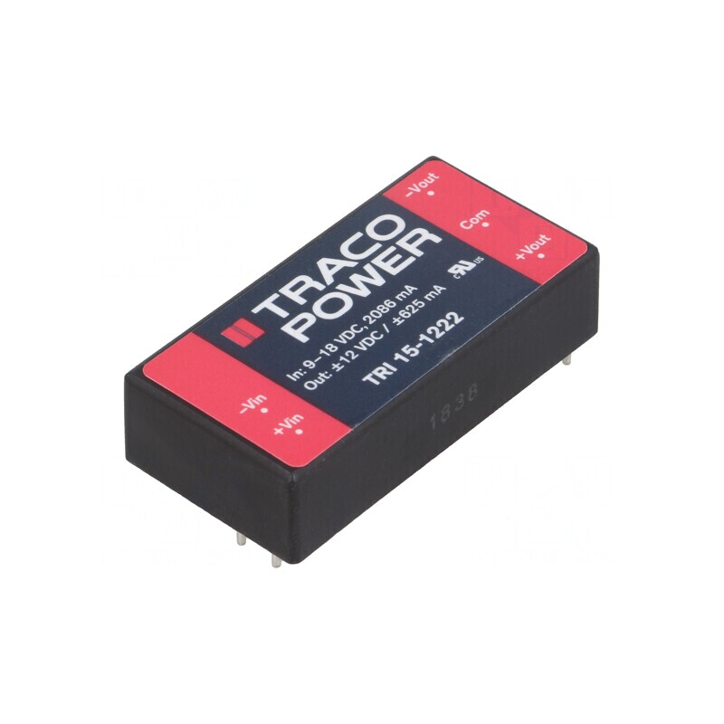 Convertor DC/DC 15W 9-18V la 12V/-12V TRI 15-1222 | Electronic-mag.ro | Componente Electronice Convertor DC/DC 15W 9-18V la 12V/-12V TRI 15-1222 | Electronic-mag.ro | Componente Electronice