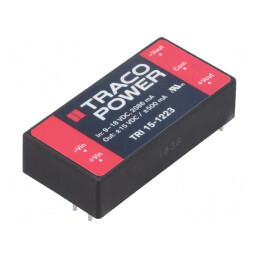 Convertor DC/DC 15W 9-18V la 15V/-15V TRI 15-1223 | Electronic-mag.ro | Componente Electronice