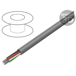 Cablu Alpha Essential neecranat 30,5m 300V 7x22AWG Cu | Electronic-mag.ro | Componente Electronice