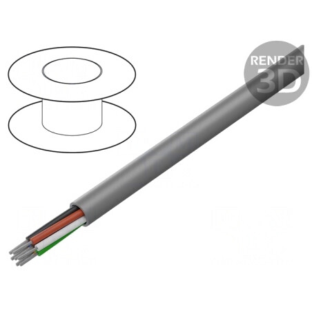 Cablu Alpha Essential neecranat 30,5m 300V 7x22AWG Cu | Electronic-mag.ro | Componente Electronice