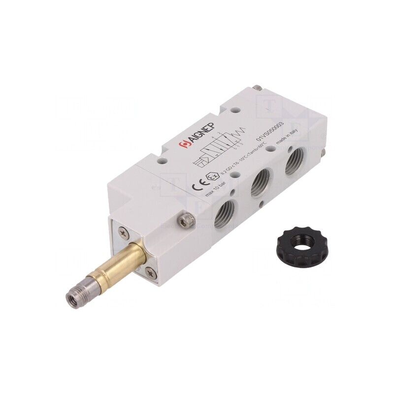 Ventil Electromagnetic Monostabil 5/2 2-10 bar G 1/4 | Electronic-mag.ro | Componente Electronice
