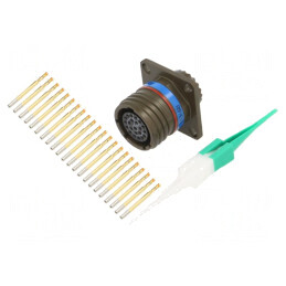 Conector Militar 13mm Oliv MIL-DTL-38999 Series III