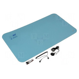 Kit Protecție Antistatică Masă ESD 1.2m x 0.6m Albastru | Electronic-mag.ro | Componente Electronice