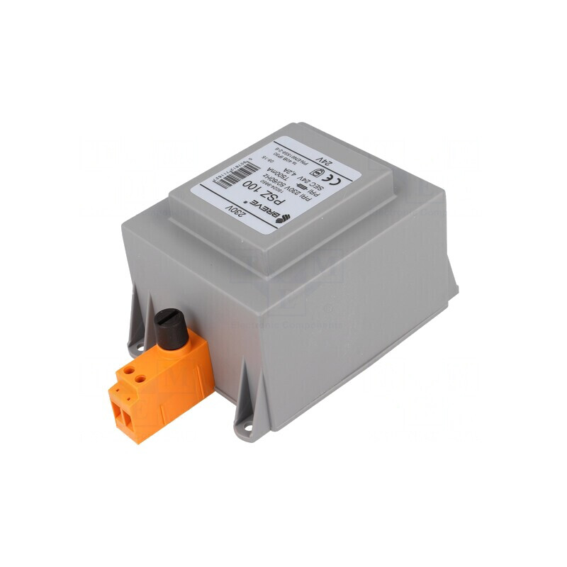 Transformator Alimentare 100VA 230V AC 24V pentru Șină DIN | Electronic-mag.ro | Componente Electronice