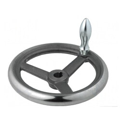 Buton de reglare fontă 200mm cu manetă | Electronic-mag.ro | Componente Electronice