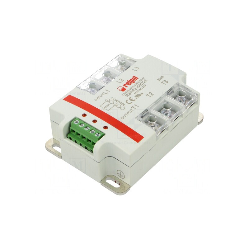 Releu Semiconductor 25A 3-fazat 24-660VAC | Electronic-mag.ro | Componente Electronice